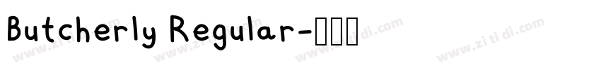 Butcherly Regular字体转换